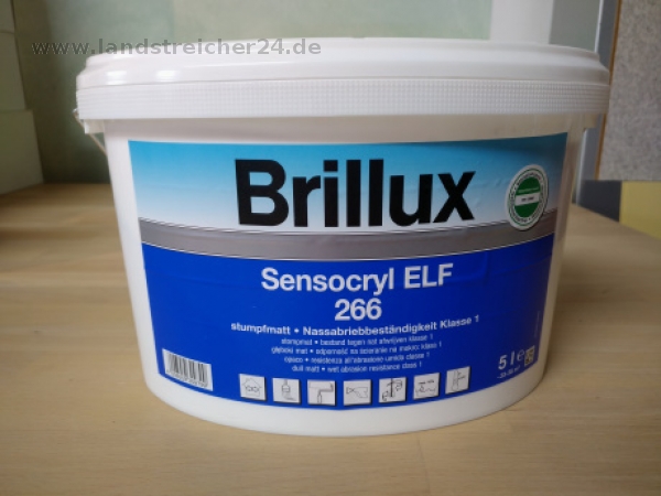 Brillux Sensocryl 266 E.L.F. Tuchmatt 5 Ltr. Weiß oder getönt